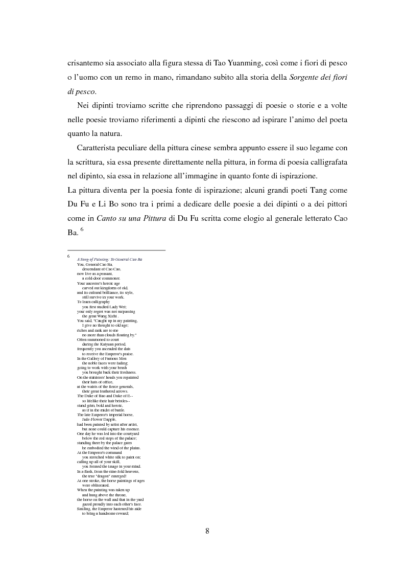Anteprima della tesi: La sorgente dei fiori di pesco - Alla ricerca di un'utopia tra poesia e pittura, Pagina 6