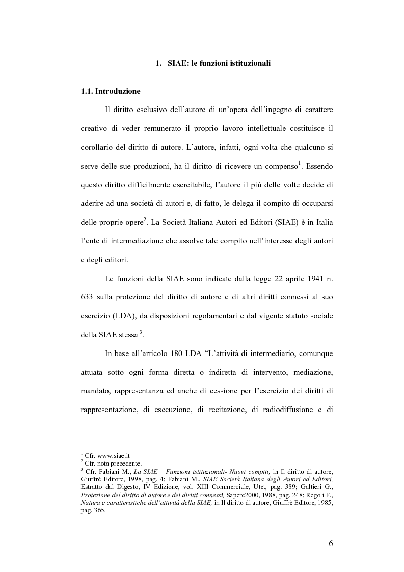 Anteprima della tesi: SIAE: da 126 anni a difesa degli autori ed editori, Pagina 4