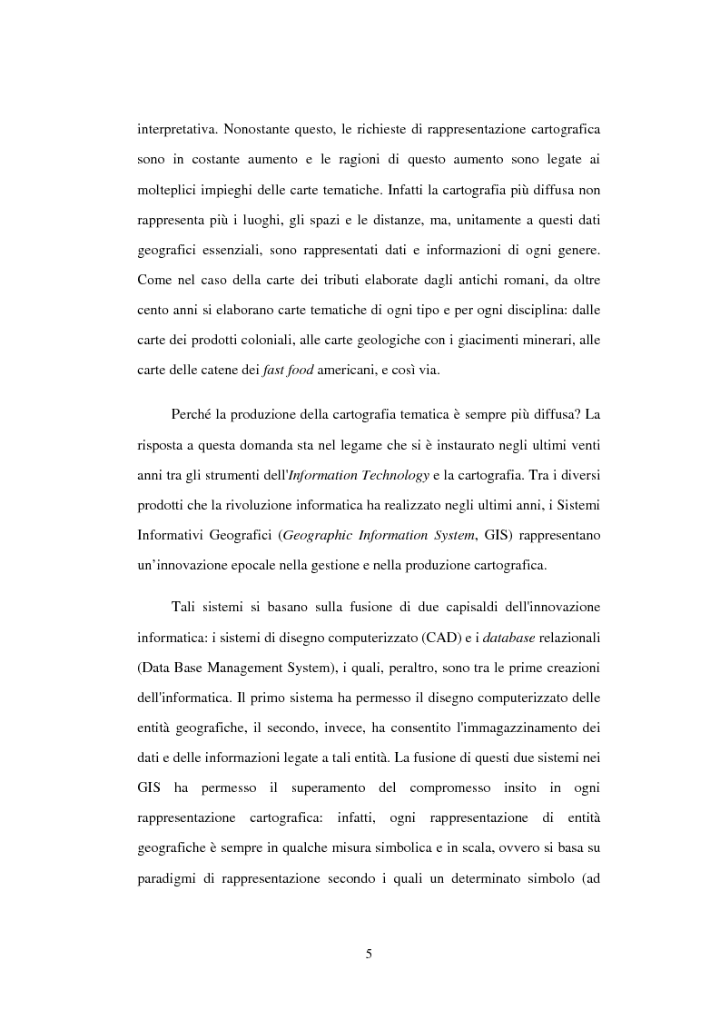 Anteprima della tesi: Le basi di dati geografiche in Spatial Oracle: funzioni di map-algebra, Pagina 5