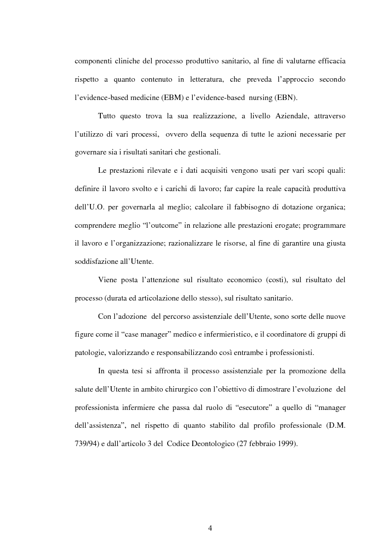 Anteprima della tesi: L'infermiere nei processi assistenziali per la promozione alla salute in ambito chirurgico, Pagina 2