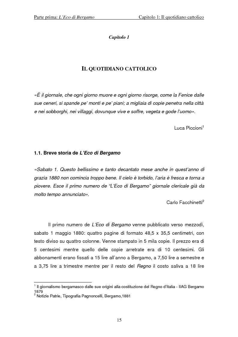 Anteprima della tesi: I Pacs - Lo sguardo di L'Eco di Bergamo, quotidiano cattolico locale, Pagina 7