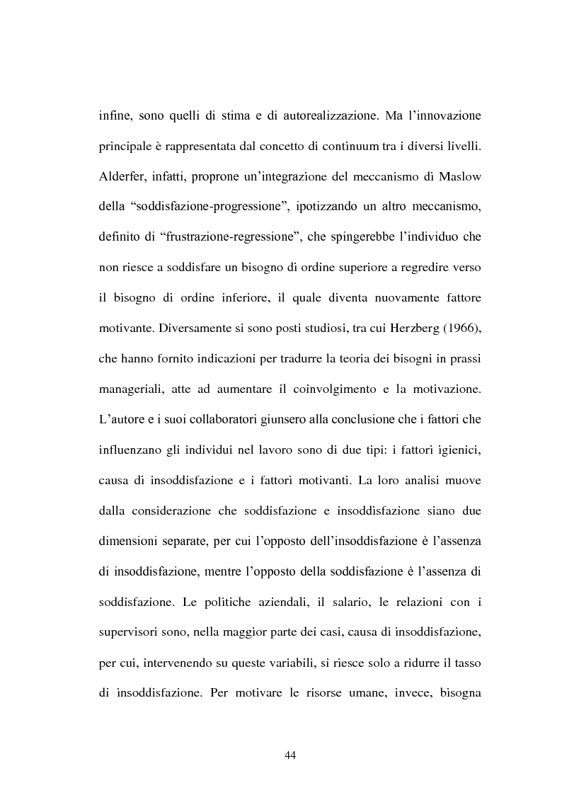 Estratto dalla tesi: La gestione del personale come fonte di vantaggio competitivo