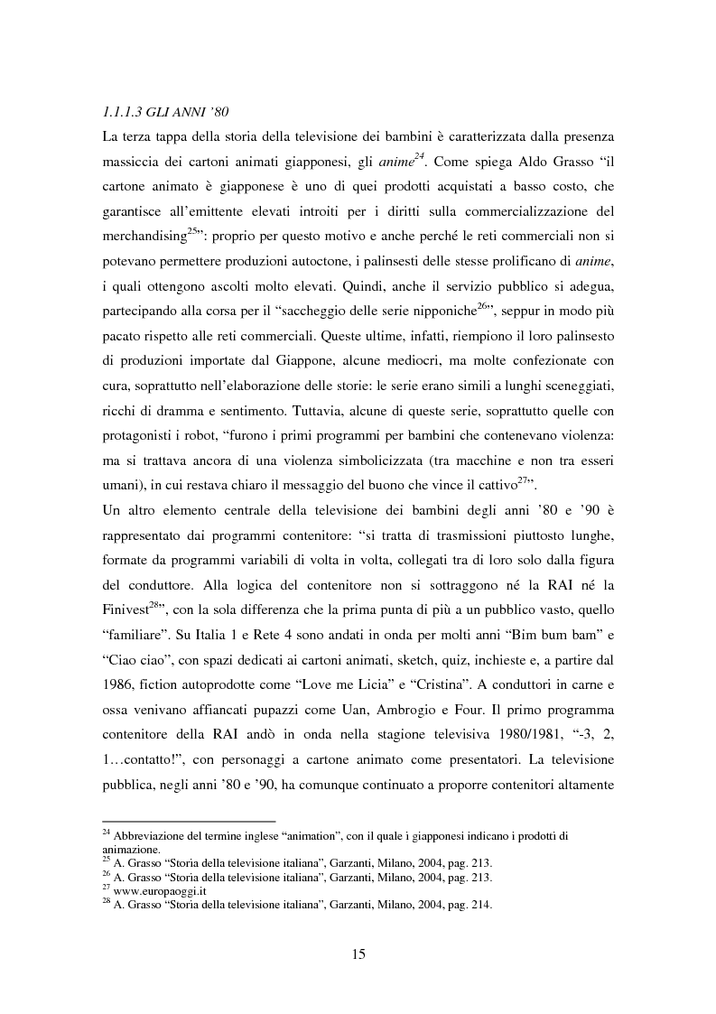 Estratto dalla tesi: La televisione dei bambini raccontata dai genitori: confronto tra televisione analogica e televisione digitale