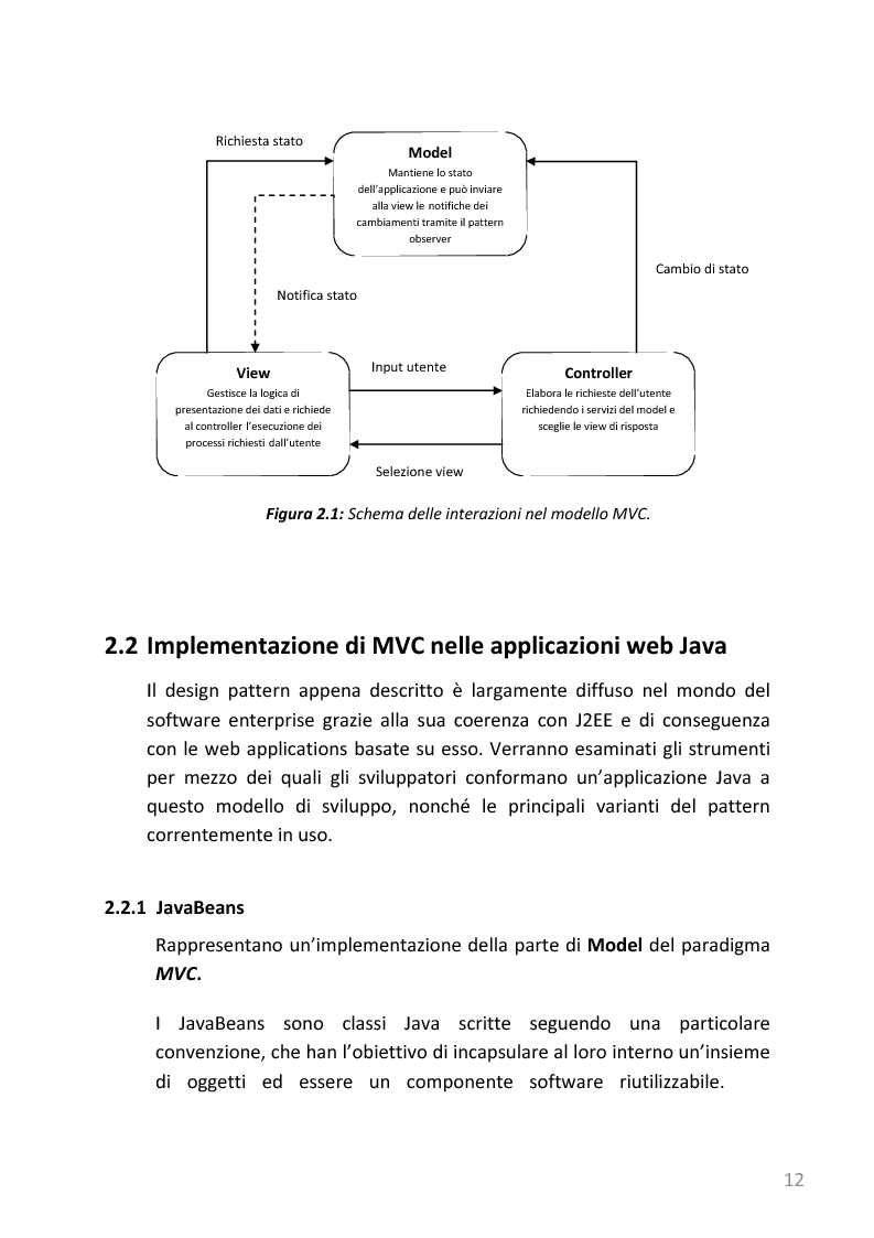 Anteprima della tesi: Refactoring e templating web di un'applicazione web di gestione note spese basata su J2EE, Pagina 9