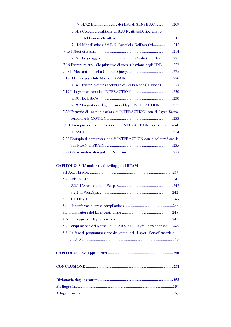 Indice della tesi: RTARM: una architettura in tempo reale, scalabile e ad alta affidabilità per la robotica e la meccatronica, Pagina 6