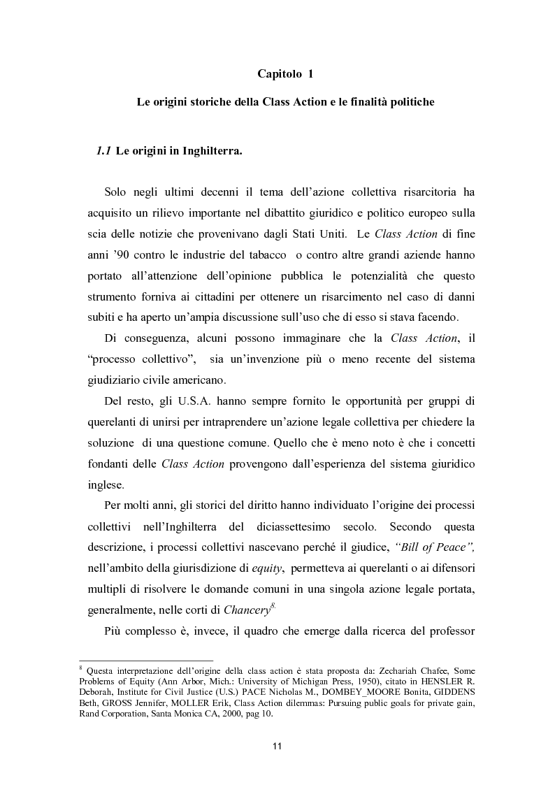 L Azione Collettiva Risarcitoria Anteprima Tesi Pagina