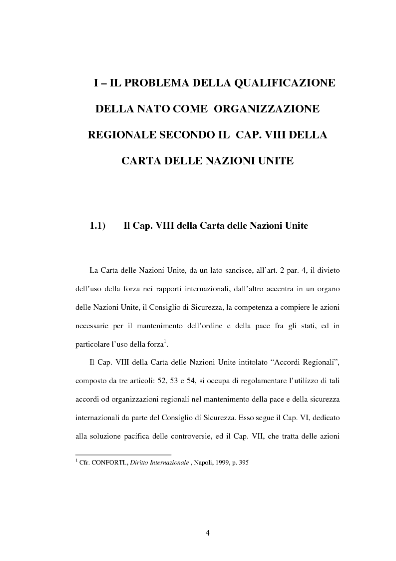 I Il Problema Della Qualificazione Della Nato Come