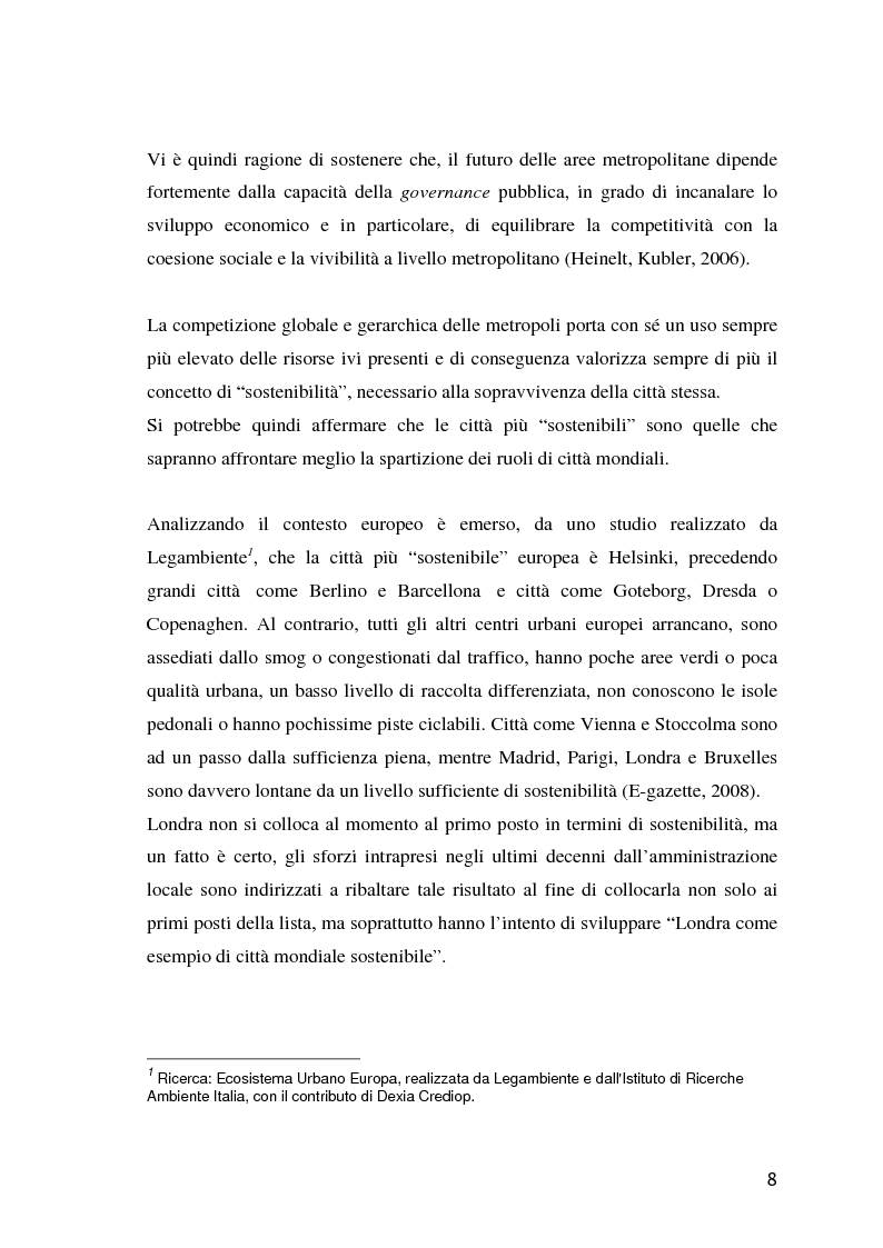 Anteprima della tesi: Rigenerazione urbana e mobilità sostenibile, l’esempio di Greenwich Peninsula a Londra, Pagina 5