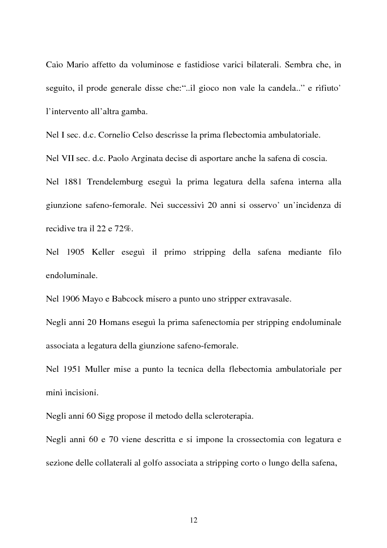 Anteprima della tesi: L'idroterapia carbogassosa quale complemento riabilitativo nel trattamento Laser dell' insufficienza venosa superficiale (EVLT). Presentazione di una casistica clinica., Pagina 7