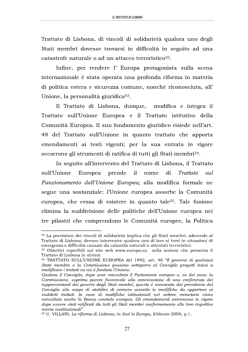 Estratto dalla tesi: Il trattato di Lisbona