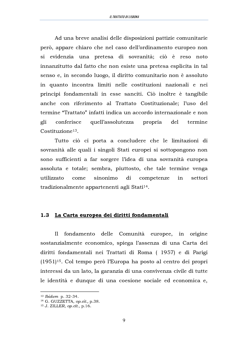 Anteprima della tesi: Il trattato di Lisbona, Pagina 7