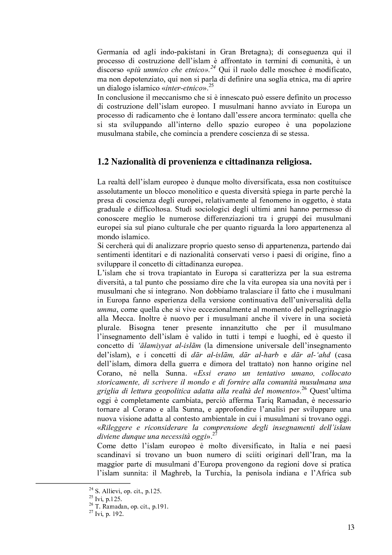 Anteprima della tesi: L'Islam in Europa - Il caso del Belgio, Pagina 10