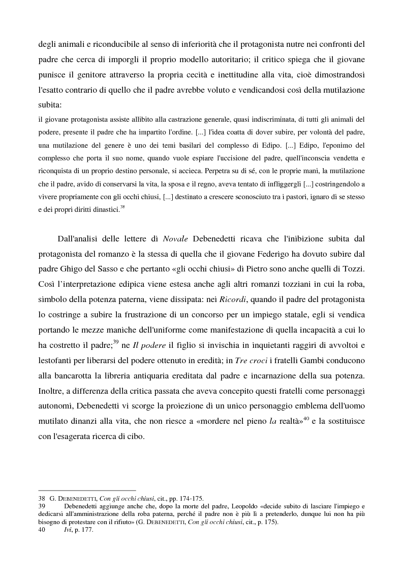 Anteprima della tesi: Letture psicanalitiche della narrativa di Tozzi, Pagina 12