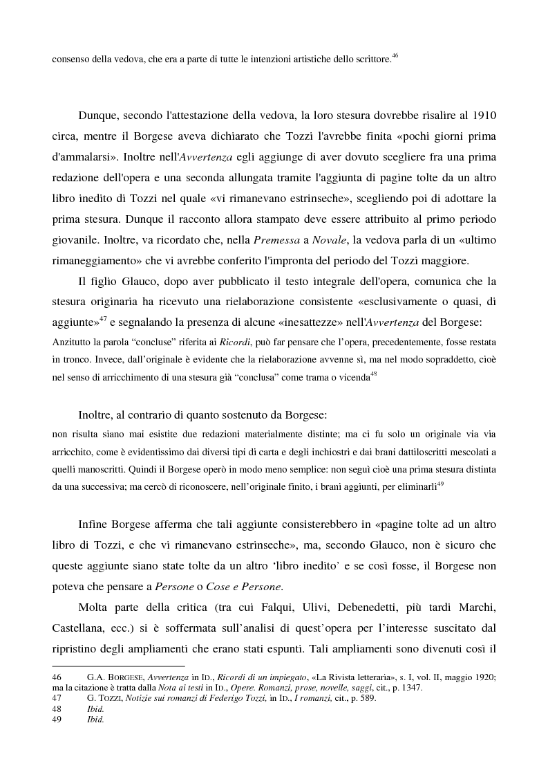 Anteprima della tesi: Letture psicanalitiche della narrativa di Tozzi, Pagina 14