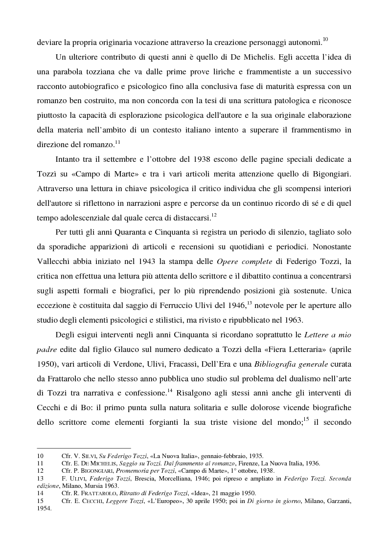 Anteprima della tesi: Letture psicanalitiche della narrativa di Tozzi, Pagina 7
