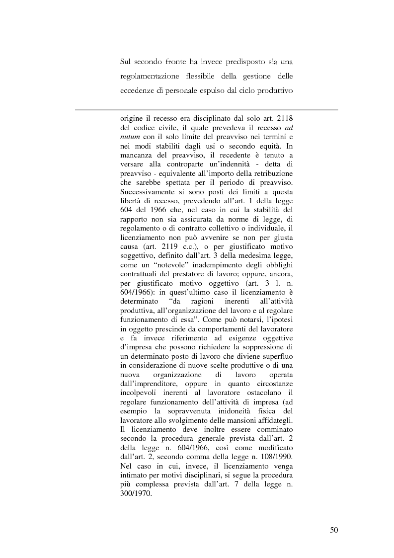 Estratto dalla tesi: Ammortizzatori sociali e tutela del lavoro precario