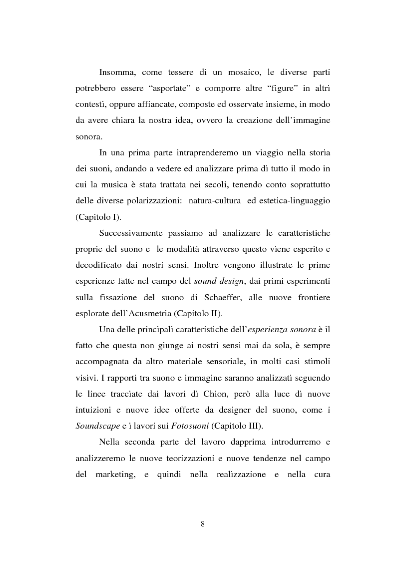 Anteprima della tesi: L’immagine sonora. Studio e progettazione di scenari, usi e contesti comunicativi del suono, Pagina 4