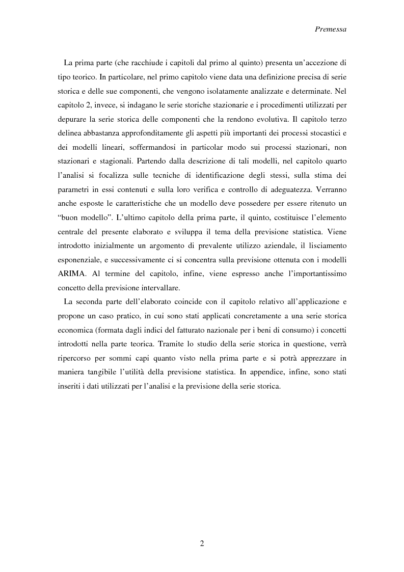 Anteprima della tesi: La previsione delle serie storiche economiche, Pagina 2
