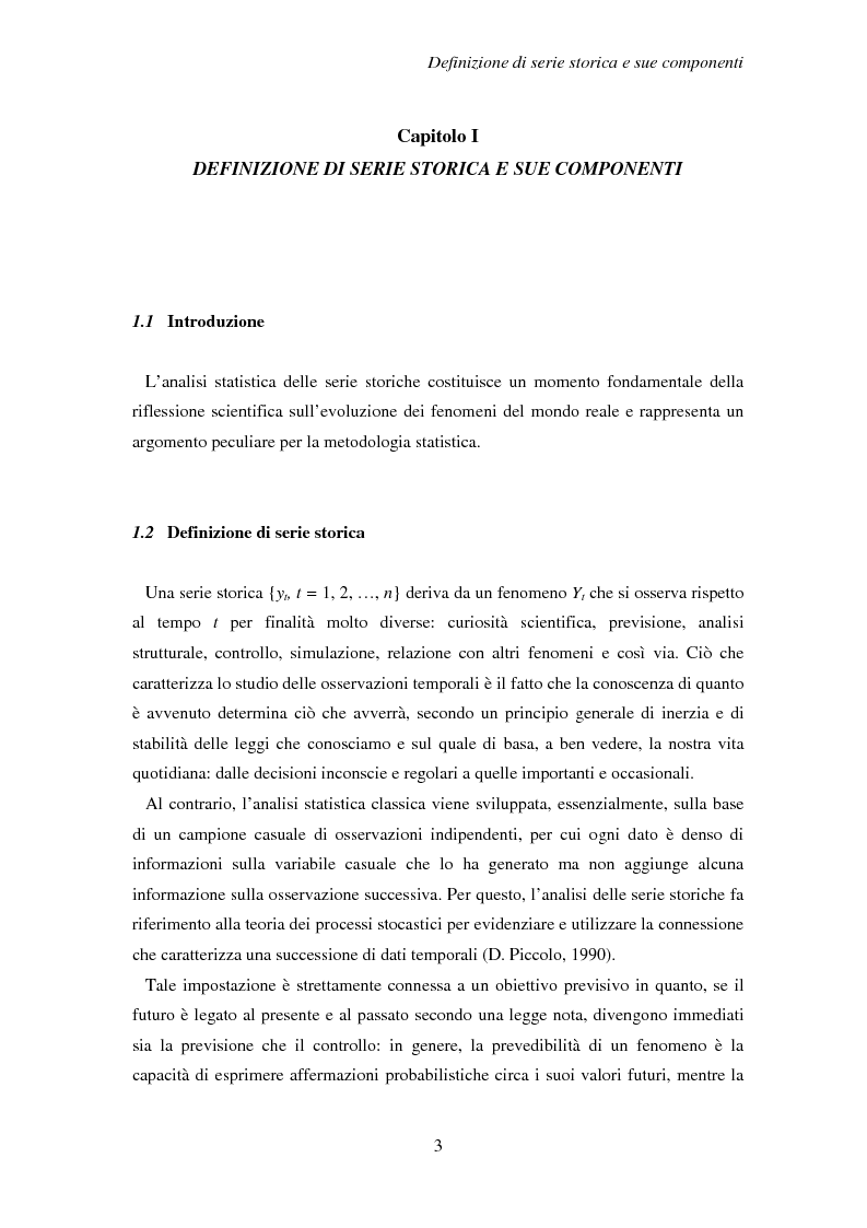 Anteprima della tesi: La previsione delle serie storiche economiche, Pagina 3