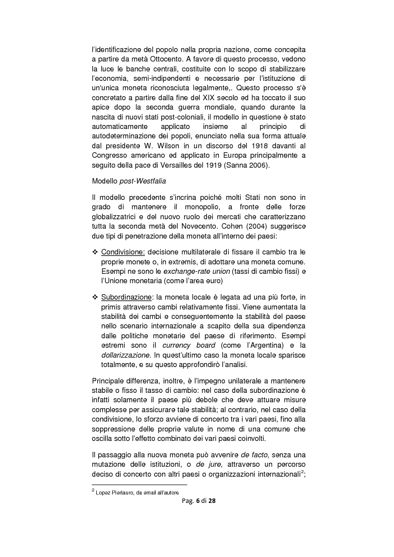 Anteprima della tesi: Dollarizzazione: quali benefici? Il caso Ecuador, Pagina 3