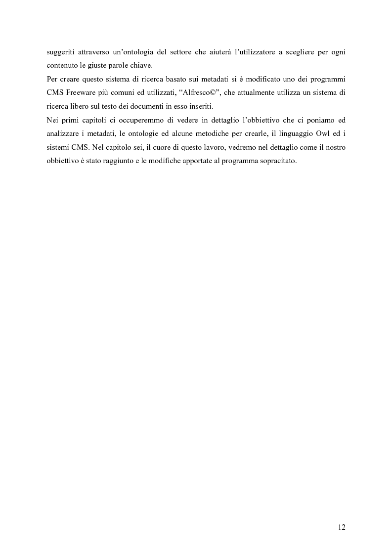 Anteprima della tesi: Integrazione di tecniche di classificazione semantica in strumenti ECM open-source, Pagina 3