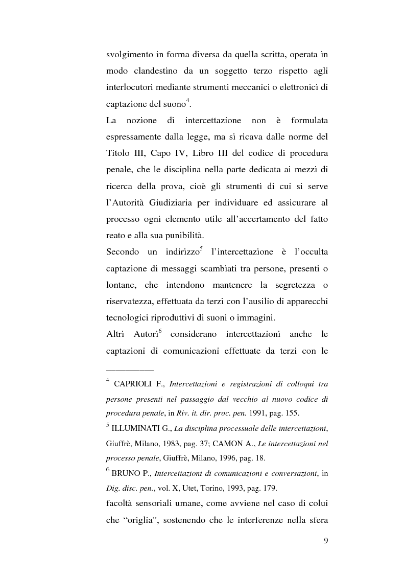 Anteprima della tesi: Intercettazioni telefoniche e diritto di informazione, Pagina 6