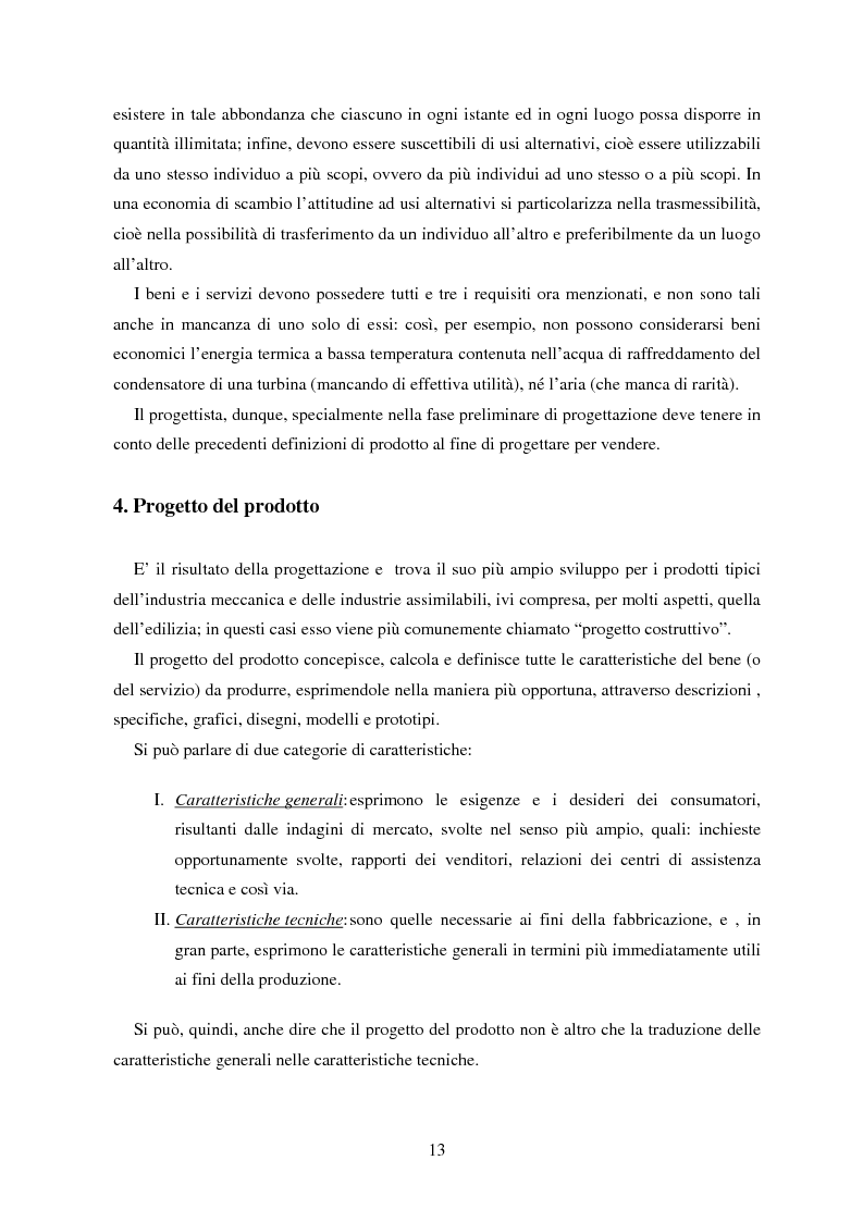 Anteprima della tesi: Metodologie orientate alla riduzione dei costi durante la progettazione con particolare riguardo al Life Cycle Cost, Pagina 8