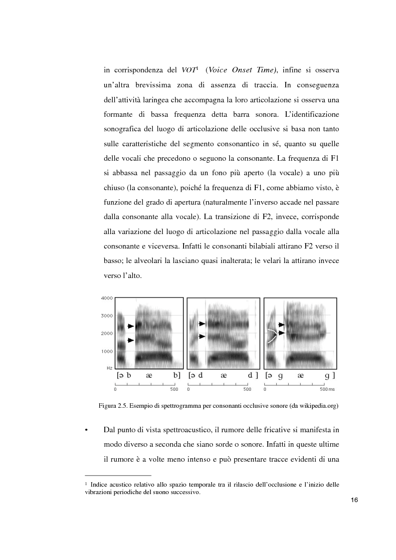 Anteprima della tesi: Studi sperimentali sulla percezione dell'accento straniero, Pagina 12