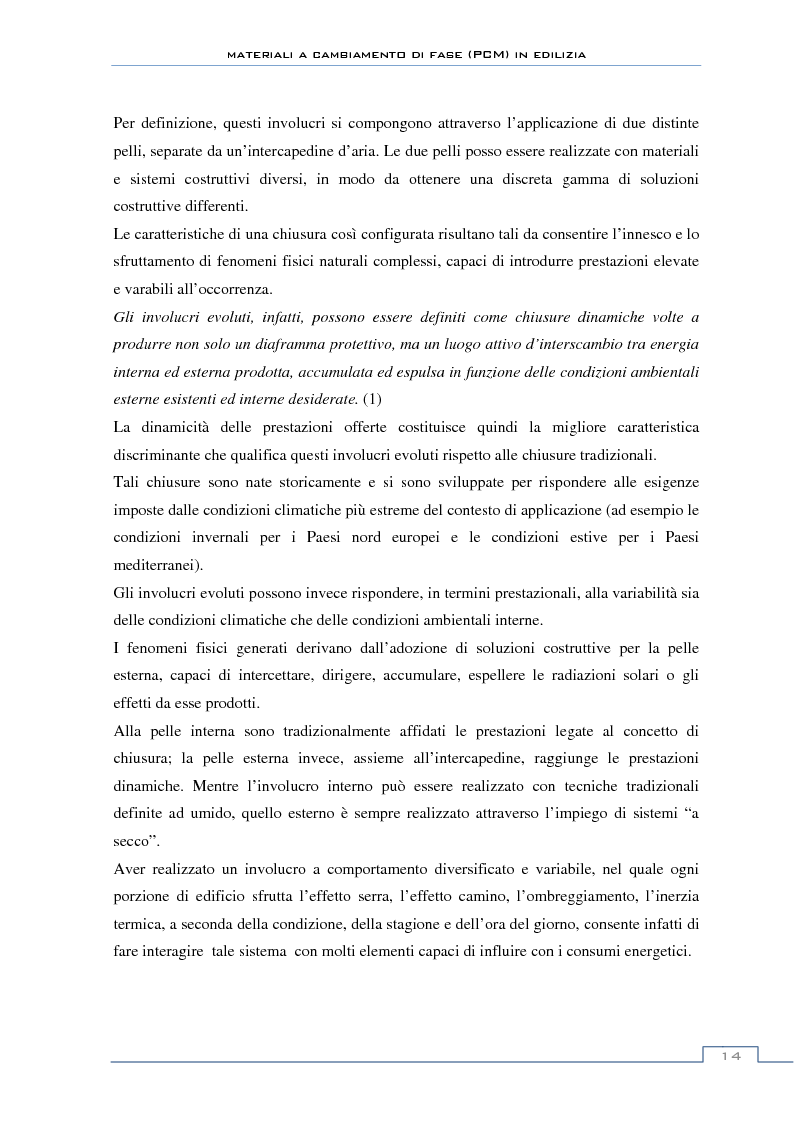 Anteprima della tesi: Materiali a cambiamento di fase in edilizia (PCM) - Sperimentazioni sull'involucro a blocchi portanti e su rivestimenti ad intonaco, Pagina 8