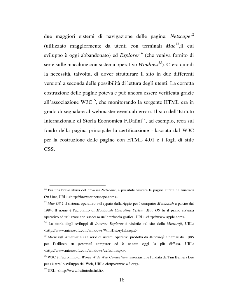 Estratto dalla tesi: Nuove applicazioni telematiche per lo studio della storia medievale. Tra ricerca, didattica e divulgazione.