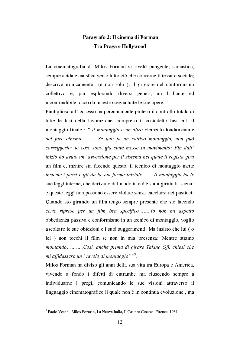 Estratto dalla tesi: La società ''democratica'' e i ''diversi'' da Ken Kesey a Milos Forman