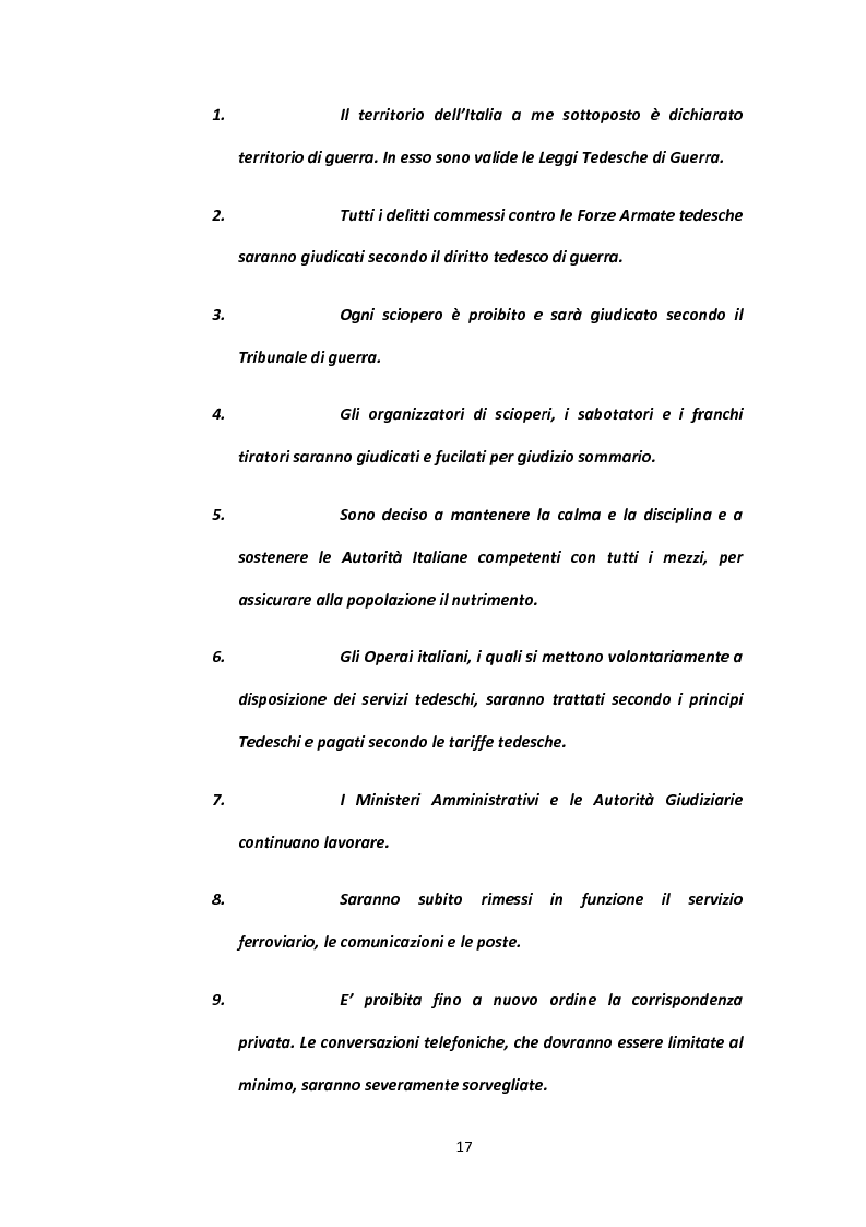 Anteprima della tesi: La situazione alimentare a Roma durante l'occupazione nazista: microstoria di Valle Aurelia, Pagina 12