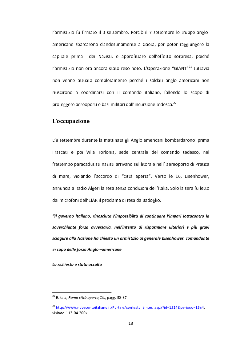 Anteprima della tesi: La situazione alimentare a Roma durante l'occupazione nazista: microstoria di Valle Aurelia, Pagina 8