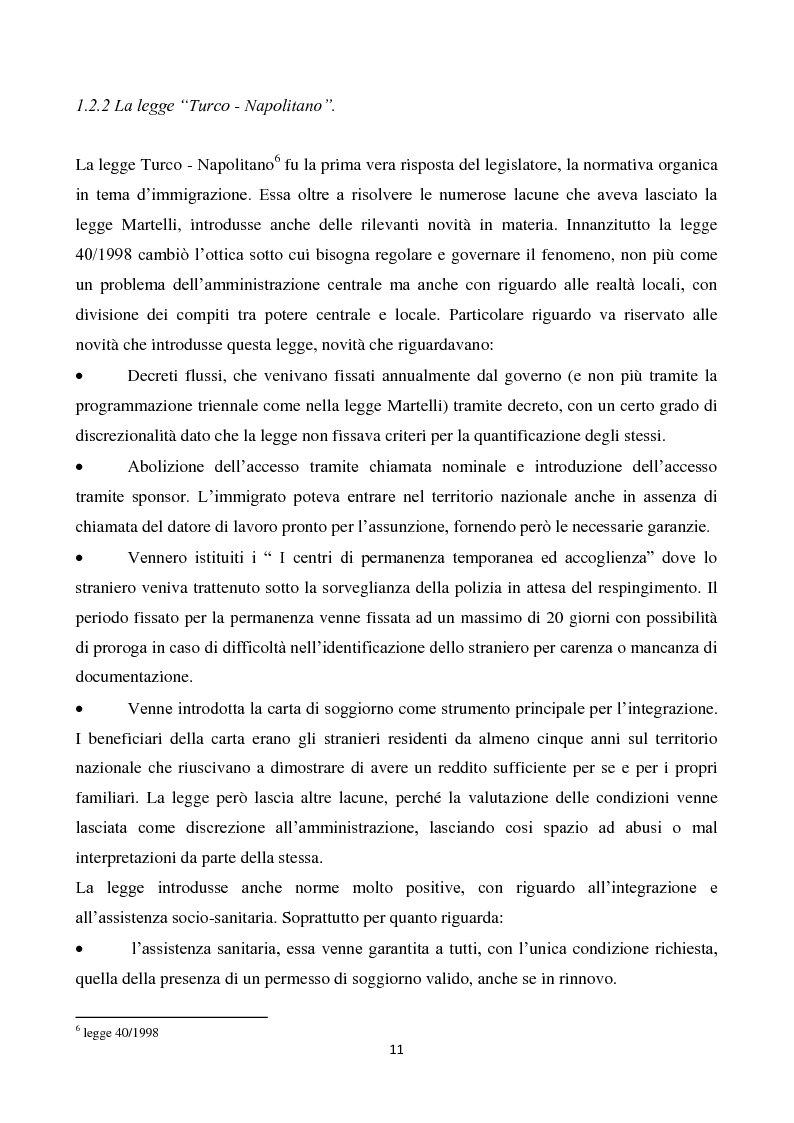 Estratto dalla tesi: Immigrazione, mercato e lavoro sommerso