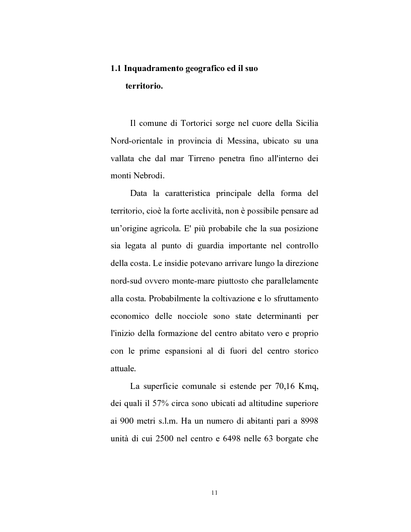 Anteprima della tesi: Le caratteristiche strutturali dell'economia agricola in Tortorici, Pagina 4