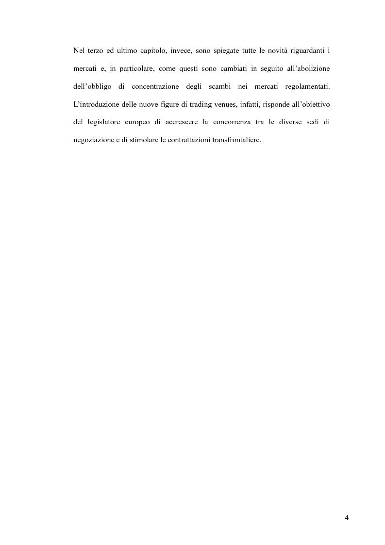 Anteprima della tesi: Il MiFID, Pagina 2