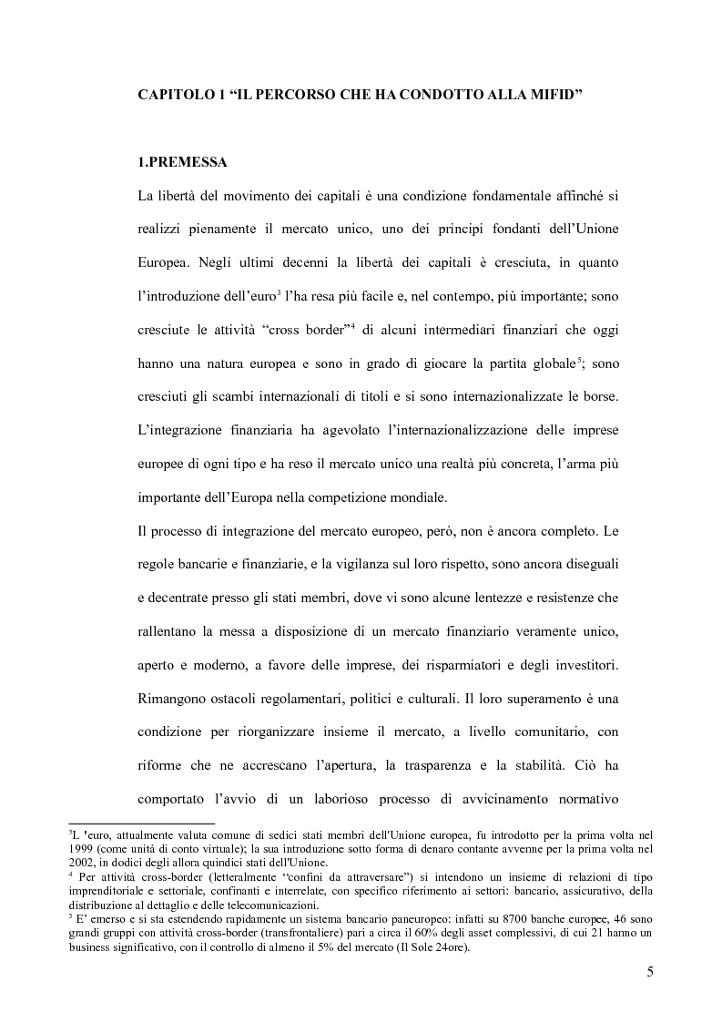 Anteprima della tesi: Il MiFID, Pagina 3