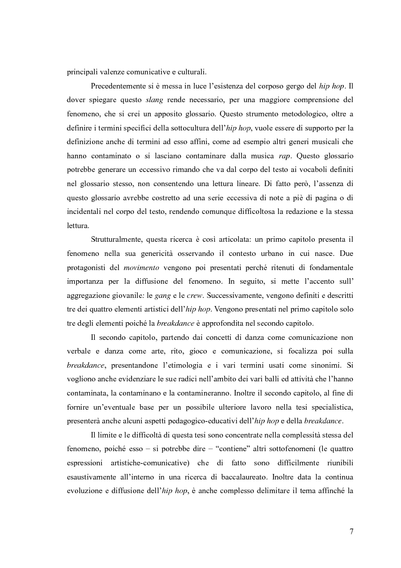 Anteprima della tesi: La breakdance, un linguaggio del corpo nell'hip hop, Pagina 6