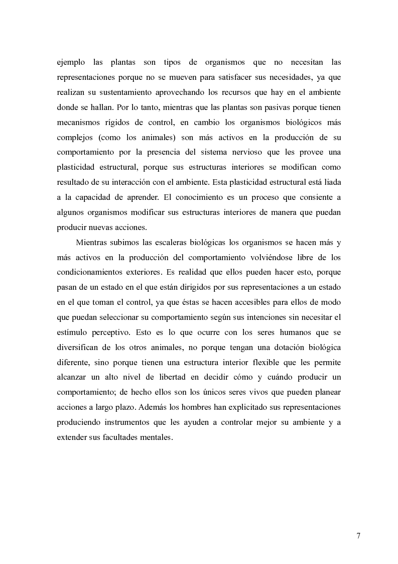 Anteprima della tesi: Le rappresentazioni mentali, una prospettiva biologica, Pagina 7