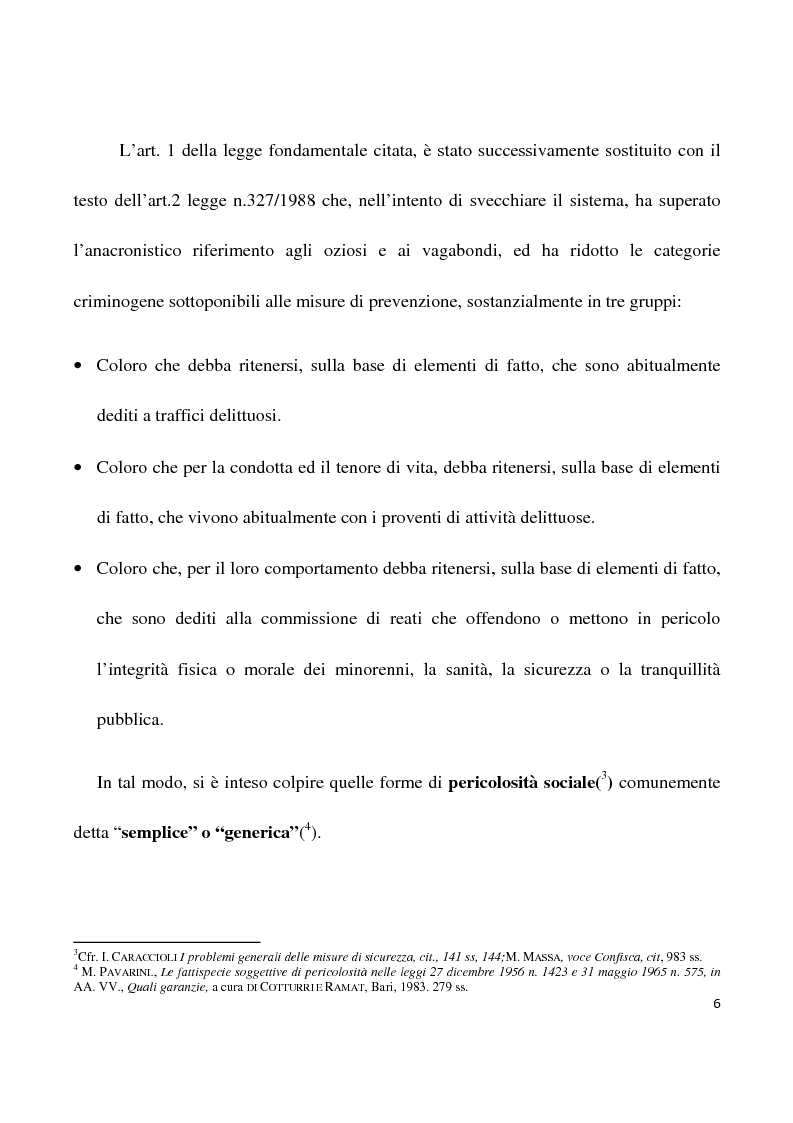 Anteprima della tesi: La confisca dei beni nei procedimenti per i reati di criminalità organizzata, Pagina 3