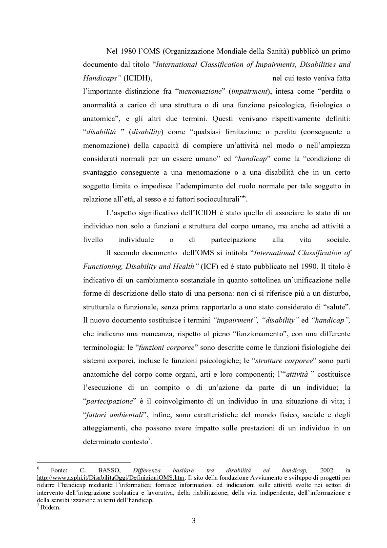 Anteprima della tesi: Il diritto al rispetto della vita familiare delle persone disabili , Pagina 3
