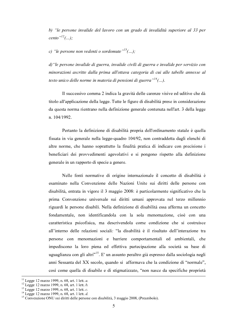 Anteprima della tesi: Il diritto al rispetto della vita familiare delle persone disabili , Pagina 5