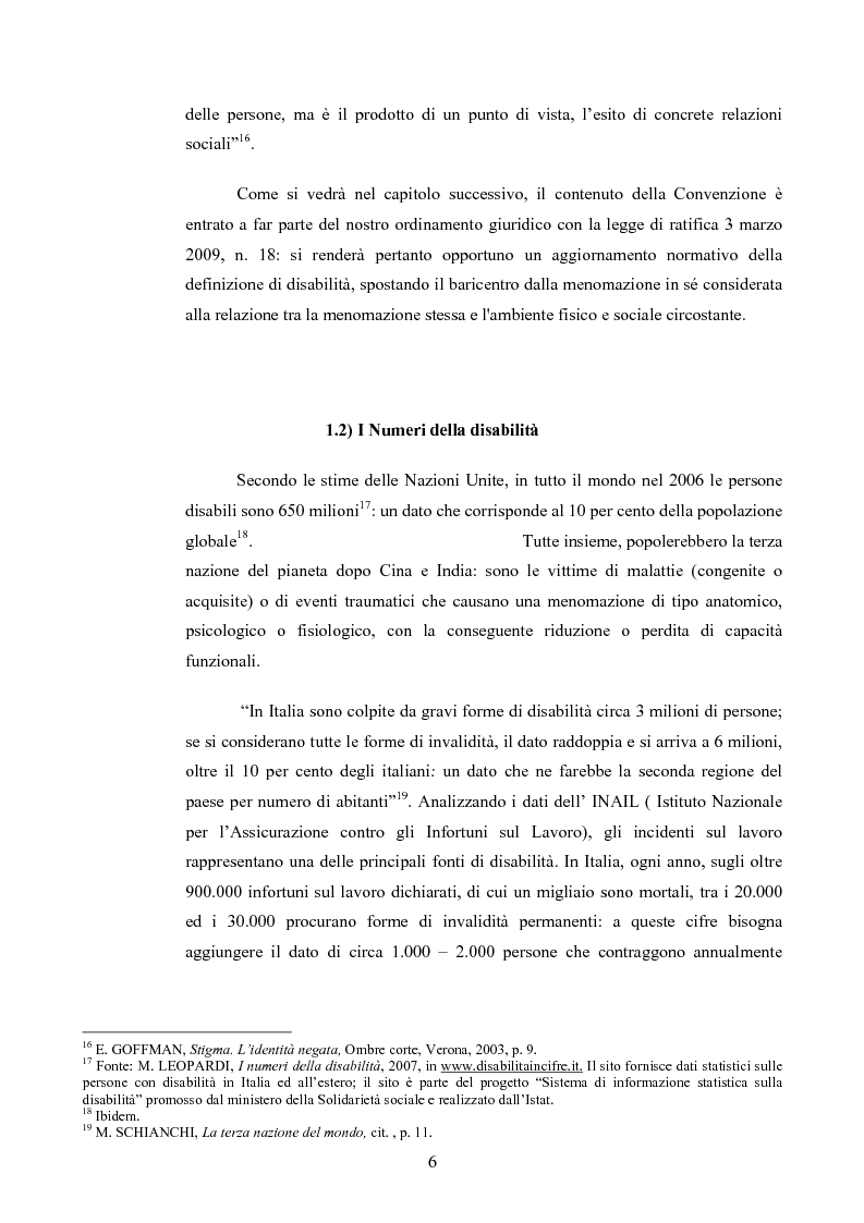 Anteprima della tesi: Il diritto al rispetto della vita familiare delle persone disabili , Pagina 6