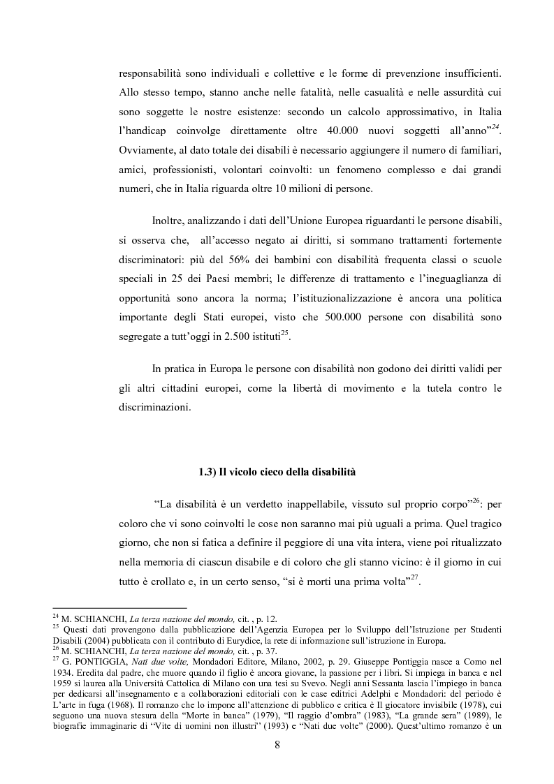 Anteprima della tesi: Il diritto al rispetto della vita familiare delle persone disabili , Pagina 8