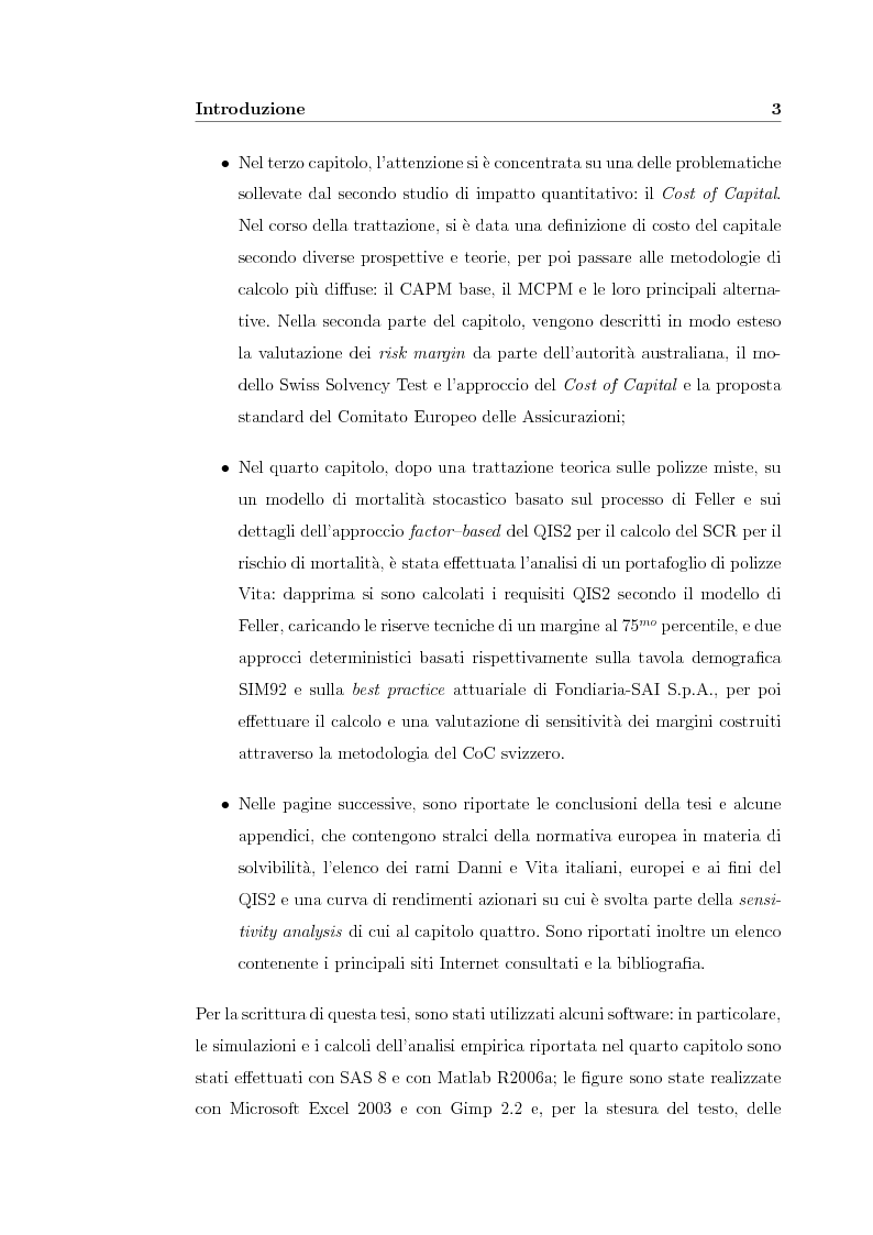 Anteprima della tesi: Verso Solvency II: gli studi di impatto quantitativo e la tematica del costo del capitale, Pagina 3