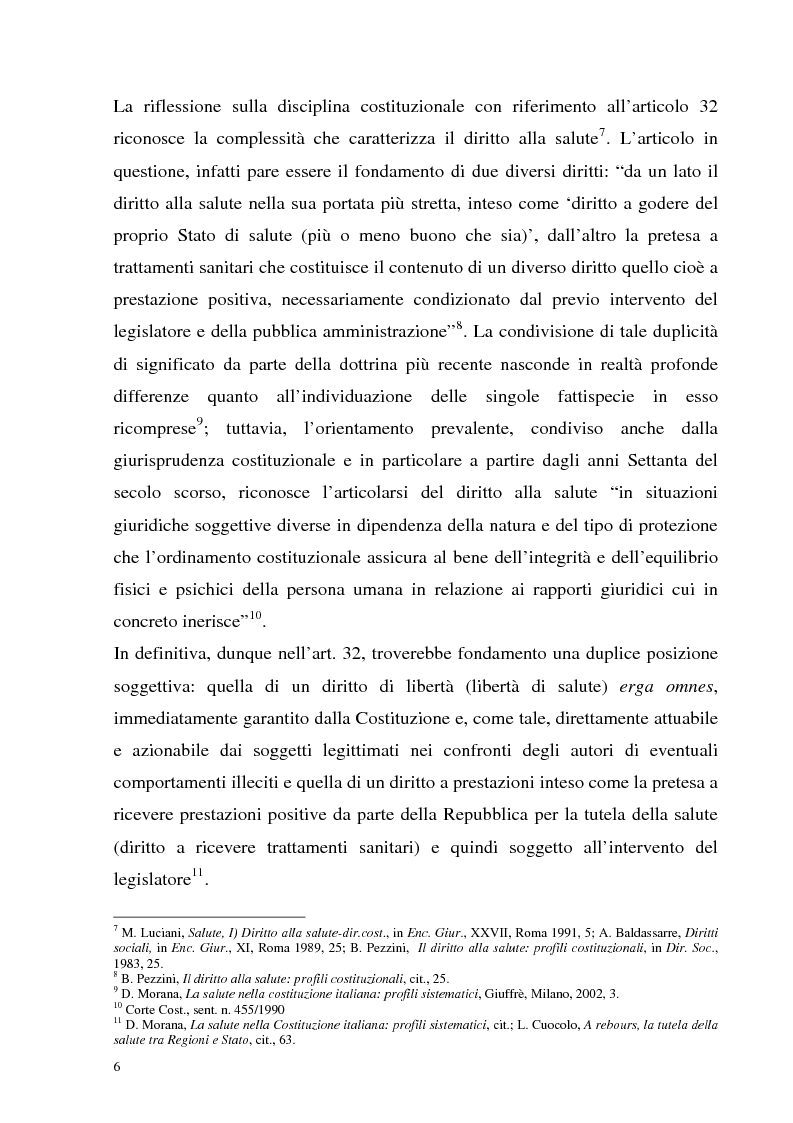 Anteprima della tesi: La tutela della salute nell’ordinamento multilivello. Nuovi modelli di Welfare per l’attuazione della riforma del Titolo V della Costituzione., Pagina 4