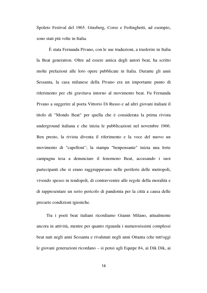 Anteprima della tesi: Gianni e Gli Avvoltoi - Reinventare il Beat nel Terzo Millennio, Pagina 8