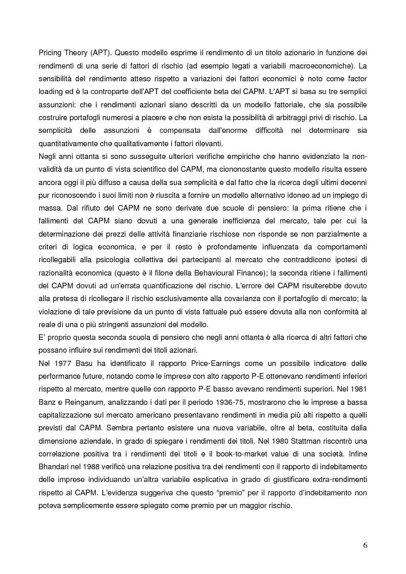 Anteprima della tesi: La liquidità nei modelli di asset pricing, Pagina 4