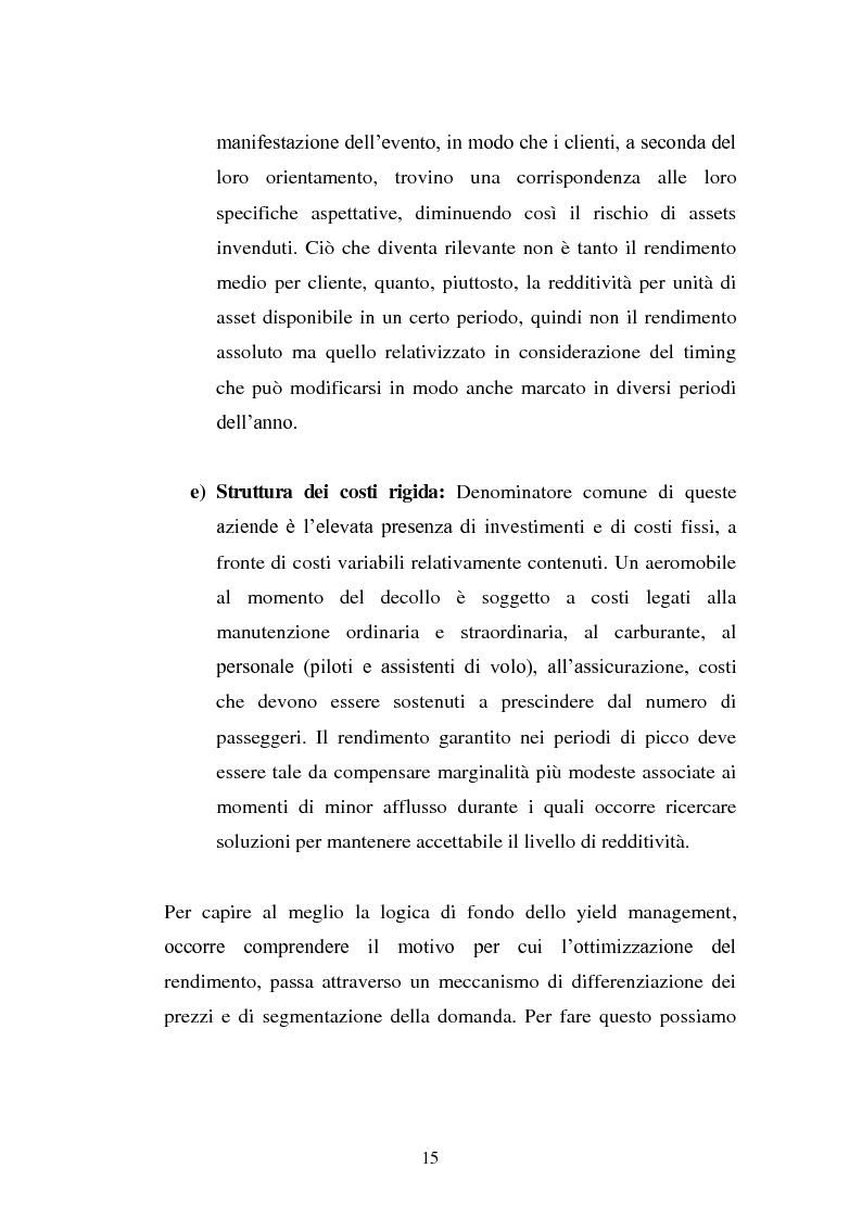 Anteprima della tesi: Lo Yield Management nel settore turistico ricettivo: il caso Hotel da Vinci, Pagina 12