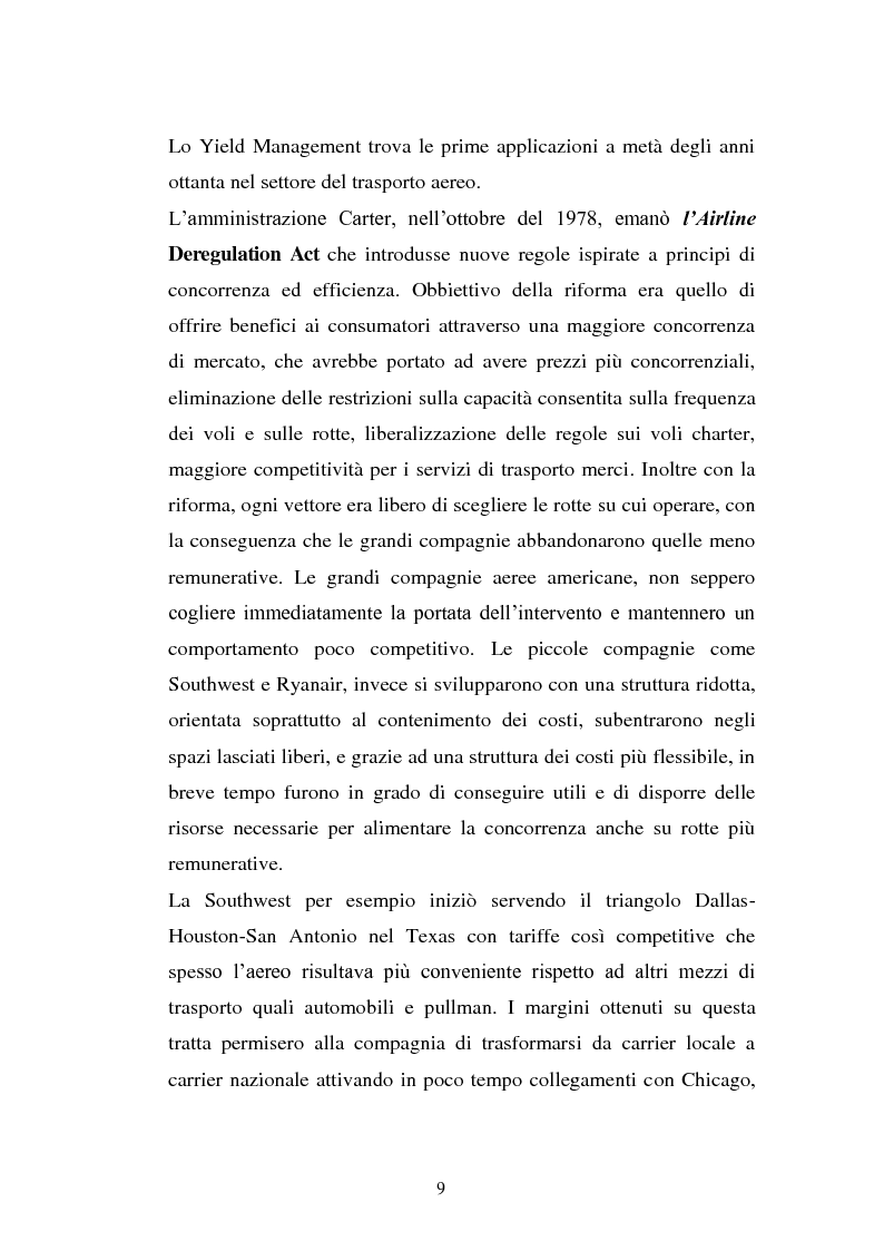 Anteprima della tesi: Lo Yield Management nel settore turistico ricettivo: il caso Hotel da Vinci, Pagina 6